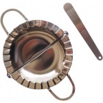 6 Inch Large Dumpling Maker, Stainless Steel Empanda Press, Empanada Maker Mold, 2-in-1 Dough Cutter Pastry Tools with Stuffing Spoon for Ravioli, Pierogi, Pastelitos, Calzone, Turnovers