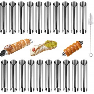 Cannoli Tubes,20PCS Stainless Steel Scre...