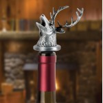 Stainless Steel Deer Wine Aerator Pourer - Deluxe Decanter Spout for Robust Red and White Wine - Pour Amore Bottle Pourer/Stopper & Air Diffuser by Chris's Stuff