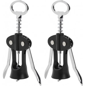 Wine Opener, Zinc Alloy Premium Wing Corkscrew, Multifunctional Wine Bottle Opener, Manual Cork Screw For Bartenders, Restaurants & Home