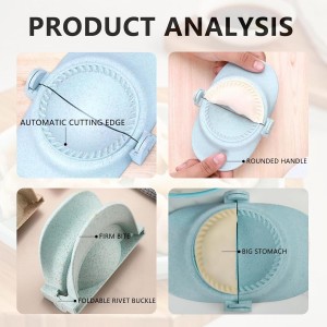 Empanada Maker Press, Dumpling Maker,Dumpling Mold Set with Dough Cutter & Stuffing Spoon,Suitable for Dumplings,Hollow Dough,Pierogi,Pastelitos(3 sizes)