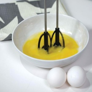 Jokari Easy Whisk One-Handed Mixer for Simple Whisking for Cooks of Any Age. Press and Beat Technology with Dual Beaters to Mix, Stir and Blend Ingredients Quickly. Great for Kids, Adults and Seniors