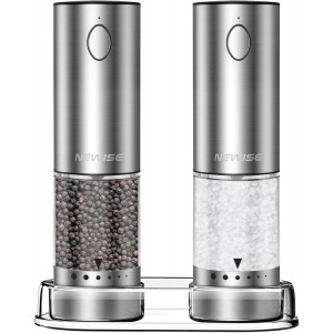 Electric Salt and Pepper Grinder Set - B...