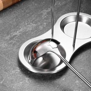 Stainless Steel Spoon Rest, Spatula Ladle Holder, Utensil Spoon Rest Holder, Brushed Finish, Dishwasher Safe (Gold 1PC)