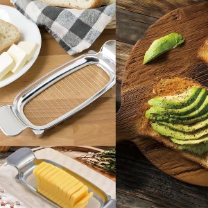 Butter Slicer Cutter,Cheese Cutters for Block Cheese, Butter Slicer for Butter Squares, Stainless Steel Cutter