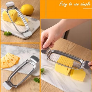 Butter Slicer Cutter,Cheese Cutters for Block Cheese, Butter Slicer for Butter Squares, Stainless Steel Cutter
