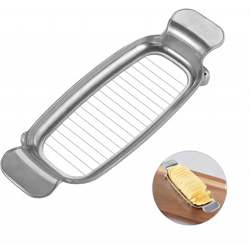 Butter Slicer Cutter,Cheese Cutters for Block Cheese, Butter Slicer for Butter Squares, Stainless Steel Cutter