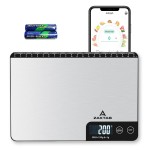 Smart Food Scale with App, Digital Kitchen Scale, Baking Scale, Calorie Scale, Nutritional Calculator, 1g/33lb Capacity, Stainless Steel, Grams/Ounces, LCD Display