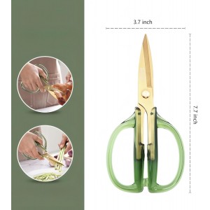 Kitchen Shears Scissors&Sharp Scissors, ARCHIKING 7.7inch Cooking Scissor-Meat and Poultry Shears, Dishwasher Safe, Acrylic Handel Scissors All Purpose Stainless Steel Utility Scissor
