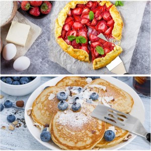 【2 Pack】 Small Metal Spatula Set, Mini Stainless Steel Serving Spatulas for Kitchen Use, Ideal for Flipping Pancake, Brownie, Cookie, Cake, Egg – Professional Cooking & Baking Utensil