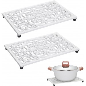Sumnacon 2 Pack Rectangle Cast Iron Triv...