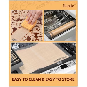 Silicone Baking Mat - Sopito Platinum Silicone - Non-Stick, Food Safe, Reusable Baking Sheet Liner, 5Pcs Set for Half Sheet Size Tray & Quarter Size Tray and 9'' Pizza pan, Grey