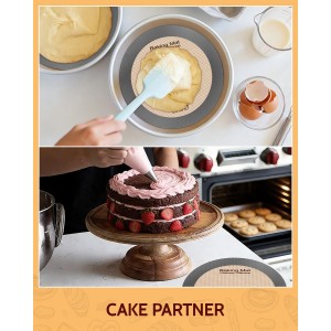 Silicone Baking Mat - Sopito Platinum Silicone - Non-Stick, Food Safe, Reusable Baking Sheet Liner, 5Pcs Set for Half Sheet Size Tray & Quarter Size Tray and 9'' Pizza pan, Grey