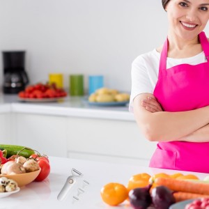 2-in-1 Electric Peeler | Auto Blade for Fruits/Vegetables | 2 Interchangeable Blades | 2*AAA | Kitchen, Travel, Camping