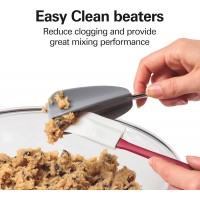 Hamilton Beach 6-Speed Electric Hand Mixer with Whisk, Dough Hooks and Easy Clean Beaters, Powerful 275 Watt Motor, Snap-On Storage Case, Blue