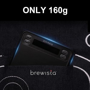 Brewista Smart Coffee Scale III with Timer, 2kg/0.1g High Precision Scale for Espresso and Pour-Over Coffee, Portable Mini Digital Kitchen Scale with Automatic Timing, Rechargeable, 5 Modes