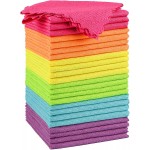 Orighty Microfiber Cleaning Cloth, 24 Pack Highly Absorbent Cleaning Rags, Household Cleaning Supplies, Reusable Lint Free Cloths Microfiber Rag for House, Kitchen, Car Care, 12x11 inch