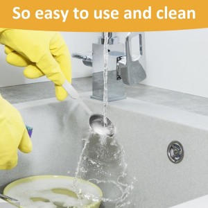 4Pcs Long Handle Measuring Spoons Set, 7 Inches Stainless Steel Measuring spoon Tablespoon Teaspoon Coffee Scoop for Cooking Baking