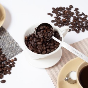 4Pcs Long Handle Measuring Spoons Set, 7 Inches Stainless Steel Measuring spoon Tablespoon Teaspoon Coffee Scoop for Cooking Baking