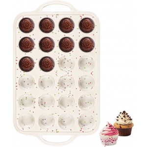 Silicone Mini Muffin Pan With Metal Rein...