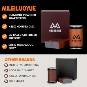 Knife Sharpener Tool Rolling Knife Sharpener Kit, Ceramic Disc Sharpeners Are Used,15°&20° Magnetic Inclination Angles Making Sharpening Easier,for Gift Teachers' Day Thanksgiving, Christmas