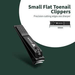 German Nail Clippers for Men, VANWIN Nail Clipper Set (4-Pack) Ultra Sharp Matte Stainless Steel Fingernail & Toenail Clippers with Glass Nail File, Nail Cutter Stocking Stuffers for Men Women Black