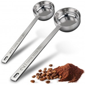 2PCS Stainless Steel Coffee Scoop Set - ...