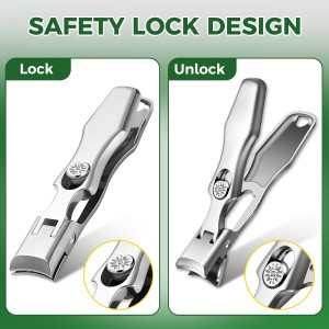 German Nail Clippers for Men, 2026 Upgraded Ultra Sharp Stainless Steel Edgy Nail Clipper for Thick Nails, The Ultra Sharp Nail Clippers Set with Nail File, Gifts for Him Men