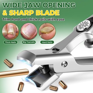 German Nail Clippers for Men, 2026 Upgraded Ultra Sharp Stainless Steel Edgy Nail Clipper for Thick Nails, The Ultra Sharp Nail Clippers Set with Nail File, Gifts for Him Men