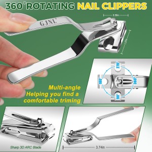 German Nail Clippers for Men, 2026 Upgraded Ultra Sharp Stainless Steel Edgy Nail Clipper for Thick Nails, The Ultra Sharp Nail Clippers Set with Nail File, Gifts for Him Men
