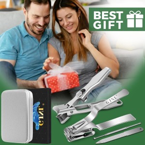 German Nail Clippers for Men, 2026 Upgraded Ultra Sharp Stainless Steel Edgy Nail Clipper for Thick Nails, The Ultra Sharp Nail Clippers Set with Nail File, Gifts for Him Men