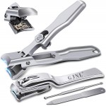 German Nail Clippers for Men, 2026 Upgraded Ultra Sharp Stainless Steel Edgy Nail Clipper for Thick Nails, The Ultra Sharp Nail Clippers Set with Nail File, Gifts for Him Men