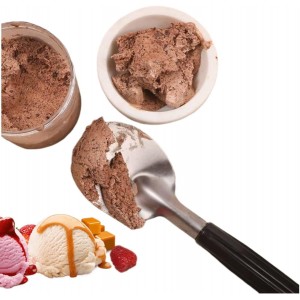 Heavy Duty Ice Cream Spade Scoop with Non-Slip Handle - Stainless Steel Ice Cream Spoon Paddle Perfect for Scooping and Serving Hard Frozen Treats
