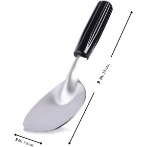 Heavy Duty Ice Cream Spade Scoop with Non-Slip Handle - Stainless Steel Ice Cream Spoon Paddle Perfect for Scooping and Serving Hard Frozen Treats