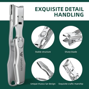 German Nail Clippers for Men Thick Nails, VANWIN Toenail Clippers for Seniors Large Wide Jaw Opening, Heavy Duty No Splash Fingernail Clipper with Safety Lock Nail Clippers with Catcher for Women