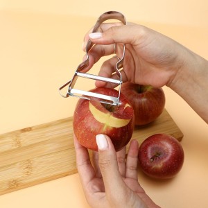 3pcs Genuine Inox Handle Straight Blade Peeler for Kitchen - Star Potato & Fruit Vegetable Metal Blade Rex Speed Bar