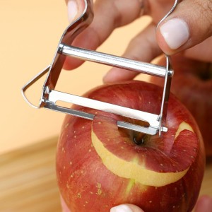 3pcs Genuine Inox Handle Straight Blade Peeler for Kitchen - Star Potato & Fruit Vegetable Metal Blade Rex Speed Bar