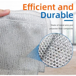 EytGva10 PCS Non Scratch Steel Scrubbers Wire Dishwashing Rags Metal Dish Cloth,Alternative to Steel Wool Scrubbers, Multifunctional Kitchen Cleaning Cloths for Pots,Pans,Dishs,Flatwarel