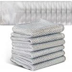 EytGva10 PCS Non Scratch Steel Scrubbers Wire Dishwashing Rags Metal Dish Cloth,Alternative to Steel Wool Scrubbers, Multifunctional Kitchen Cleaning Cloths for Pots,Pans,Dishs,Flatwarel