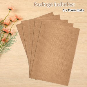 Clay Mat 5 Pack Non Skid Mat Nonstick Heat-Resistant Polymer Clay Craft Mat for DIY Crafts Projects, Clay Pottery, Bake Clay Tool Oven, 11.8 x 7.9 Inches, Copper, 579043_1_UwrFz7adx