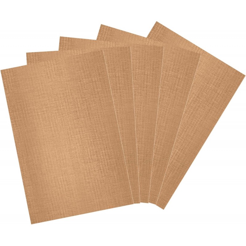 Clay Mat 5 Pack Non Skid Mat Nonstick Heat-Resistant Polymer Clay Craft Mat for DIY Crafts Projects, Clay Pottery, Bake Clay Tool Oven, 11.8 x 7.9 Inches, Copper, 579043_1_UwrFz7adx