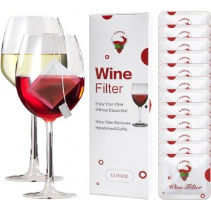 Wine Filters - 12 Pack Wine Purifier Rem...