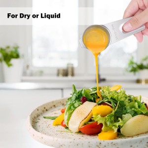 Measuring Cups, AMOHEE 7PCS Stainless Steel Measuring Cups with a Storage Bag for Cooking & Baking, Dishwasher Safe