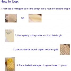 1PCS Pastry Cutter Plastic Pizza Silk Hob Household Reusable Baking Pastry Tools for Pizza and Biscuits