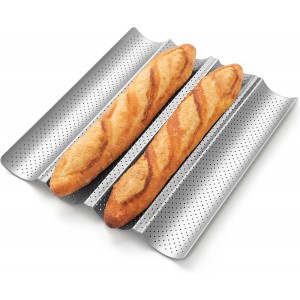 Baguette Bread Pan, Premium Nonstick Per...