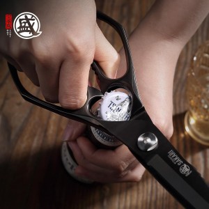 MITSUMOTO SAKARI 8 Inch Kitchen Scissors & Poultry Shears, Heavy Duty Titanium Plated, Detachable for Meat, Chicken, Fish, Bones