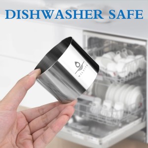 8 Pcs Cake Ring Molds, Seamless Stainless Steel Cake Cutter For Baking, 3 inch Cooking Rings with Pusher & Lifter, Dessert Mousse Molds Baking Tools, Includes 1 Pusher, 1 Lifter and 6 Rings