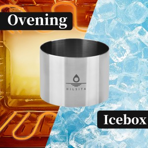 8 Pcs Cake Ring Molds, Seamless Stainless Steel Cake Cutter For Baking, 3 inch Cooking Rings with Pusher & Lifter, Dessert Mousse Molds Baking Tools, Includes 1 Pusher, 1 Lifter and 6 Rings