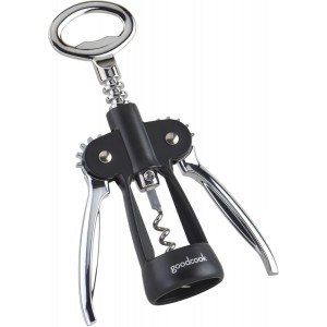 GoodCook Gourmet Deluxe Winged Corkscrew, Stainless Steel Worm, Universal Fit For All Cork Sizes