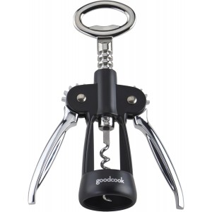 GoodCook Gourmet Deluxe Winged Corkscrew, Stainless Steel Worm, Universal Fit For All Cork Sizes